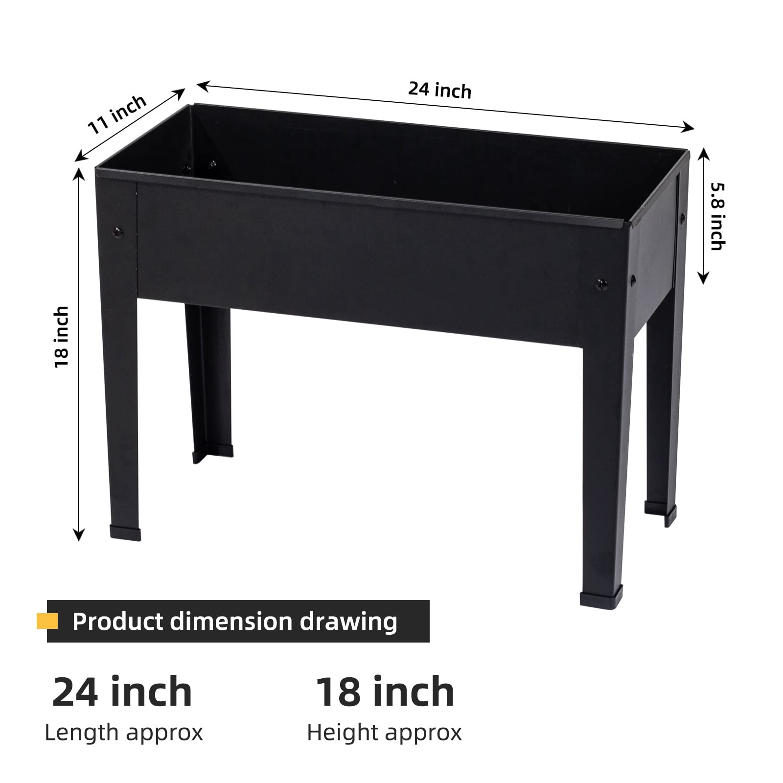 Piksedo side profile highlighting legs and plastic feet protecting surfaces