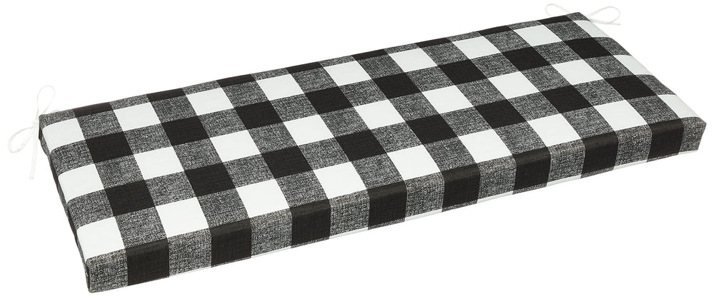 Pillow Perfect Anderson front view showing bold black plaid and clean edges for easy styling