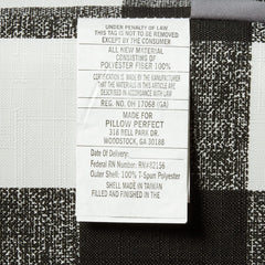 Pillow Perfect cushion beside ruler for size comparison showing accurate 45 by 18-inch fit