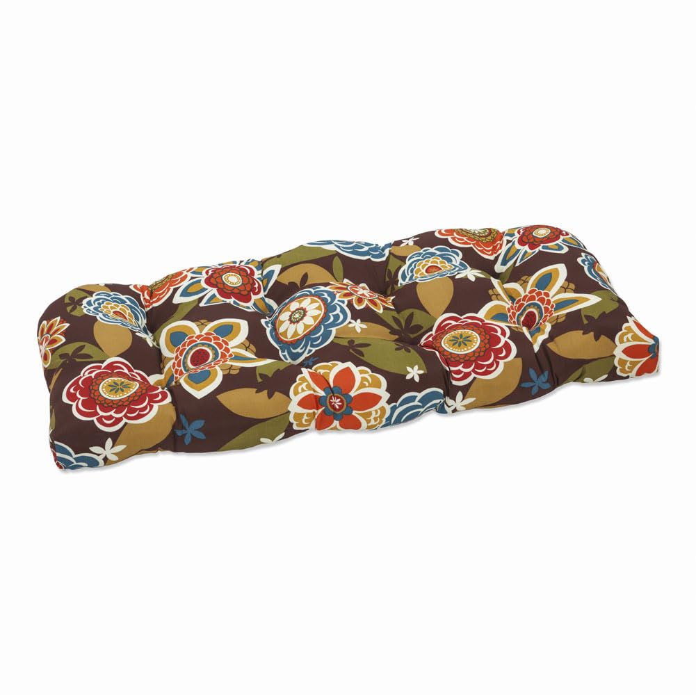 Pillow Perfect Annie front view showing full floral cushion and color contrast benefit