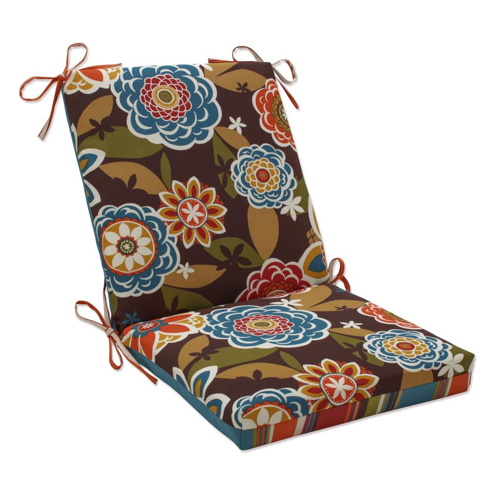 Pillow Perfect Annie front view showing floral stripe and cushioned comfort