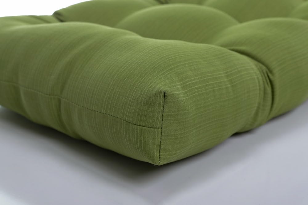 Pillow Perfect Forsyth size comparison with ruler demonstrating 19 by 19 inches
