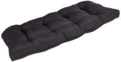 Pillow Perfect Fresco Black front view showing sleek cushion and contrast