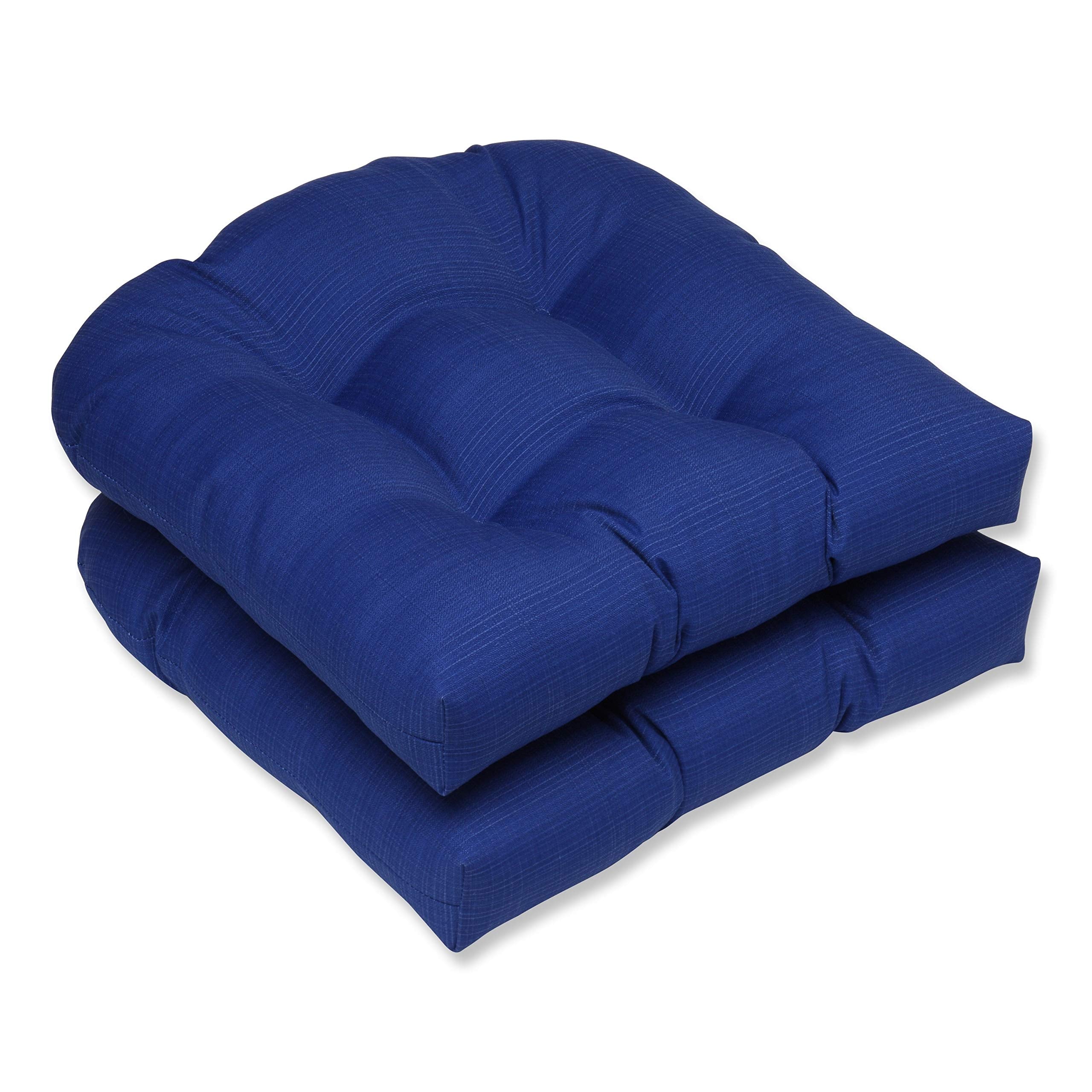 Pillow Perfect Fresco Black on patio chair showing weather resistance and comfort