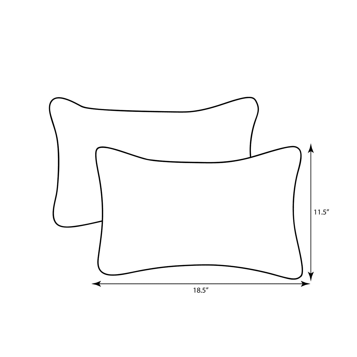 Pillow Perfect Fresco styled on a patio sofa demonstrating weather-resistant finish and visual impact