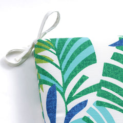 Pillow Perfect Islamorada fabric close-up highlighting slub texture and fade-resistant print for long-lasting color