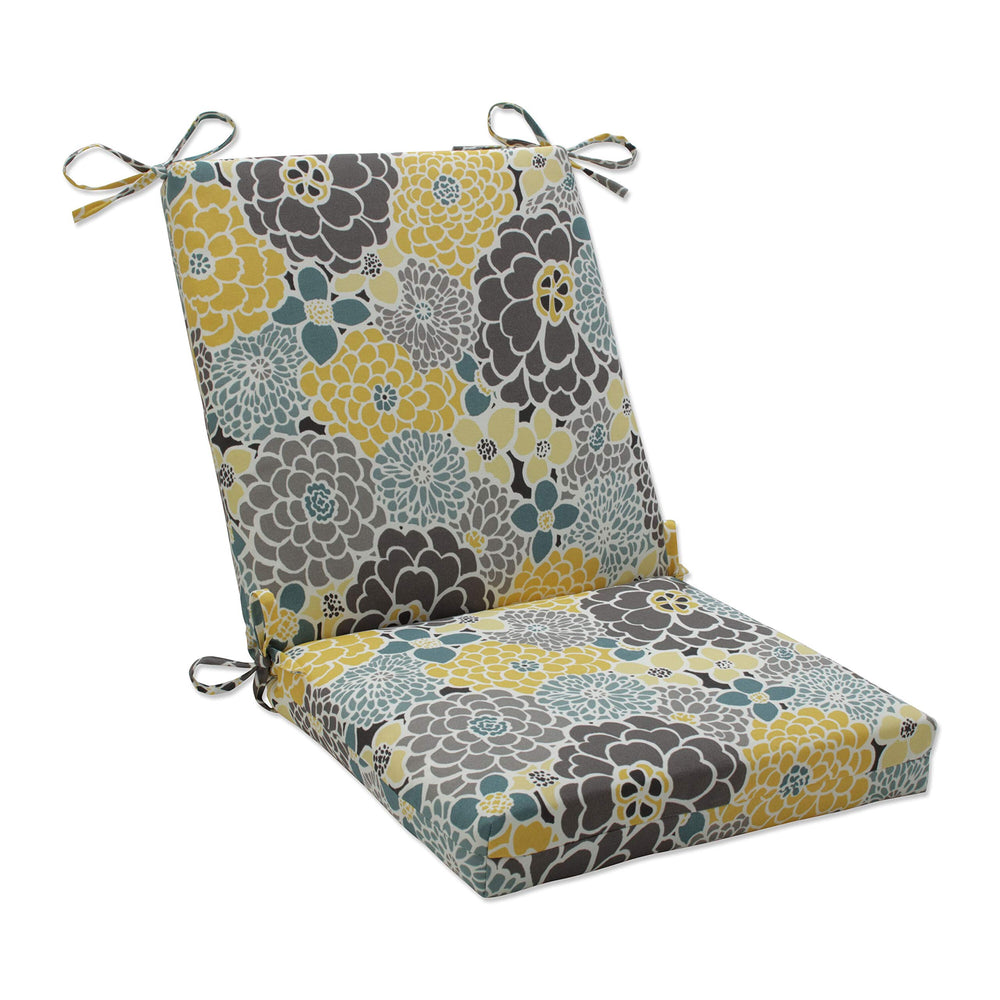 Pillow Perfect front view showing bright floral pattern and tailored corners, adds color