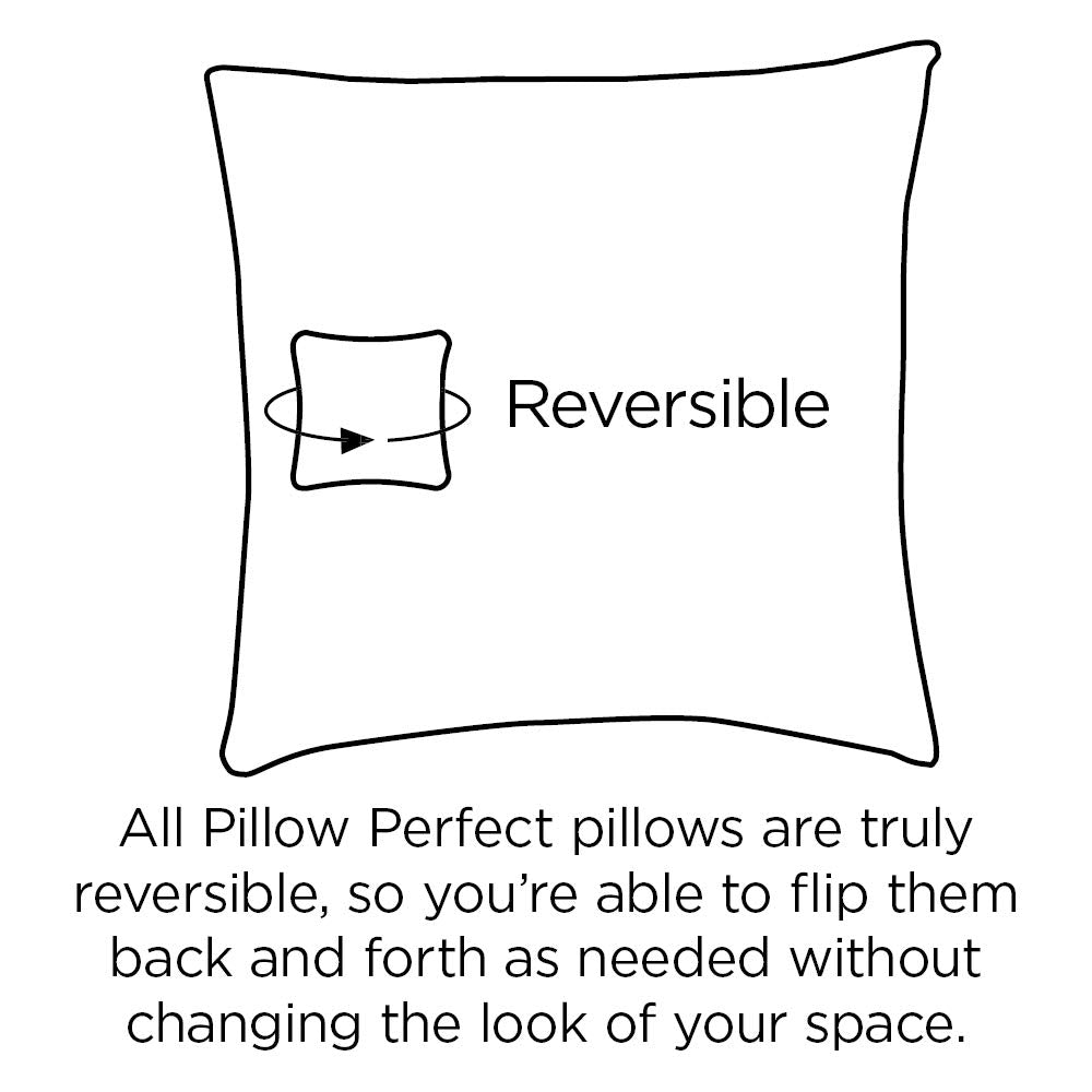 Pillow Perfect close-up of polyester fabric texture and bright colors for durability