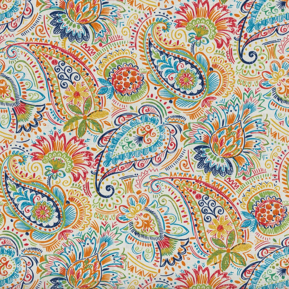 Pillow Perfect close-up of fabric texture and print, durable outdoor protection