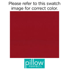 Pillow Perfect cushion placed on outdoor patio chair, shows stylish color and practical outdoor use
