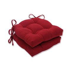 Pillow Perfect front view of Pompeii Red two-pack showing bold color and shape for instant style