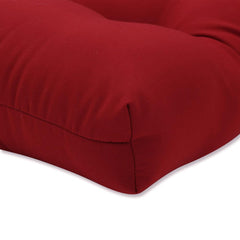 Pillow Perfect side profile showing 5 inch thickness of round cushion, demonstrates supportive comfort