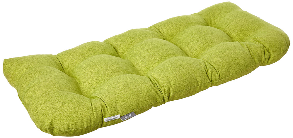 Pillow Perfect close-up of Baja Linen Lime weave texture highlighting durable weather-resistant fabric