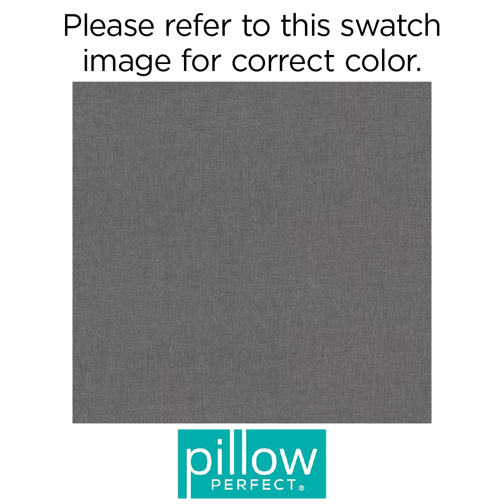 Pillow Perfect cushion on outdoor patio chair demonstrating weather-resistant comfort and coordinated look