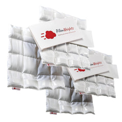 PillowWeights front packaging showing 4-pack and brand benefits