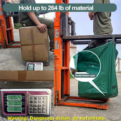 Close-up of Pilntons woven polypropylene double-bottom construction demonstrating heavy-duty strength
