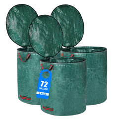Pilntons front pack with three 72-gallon bags displayed, durable bulk storage benefit