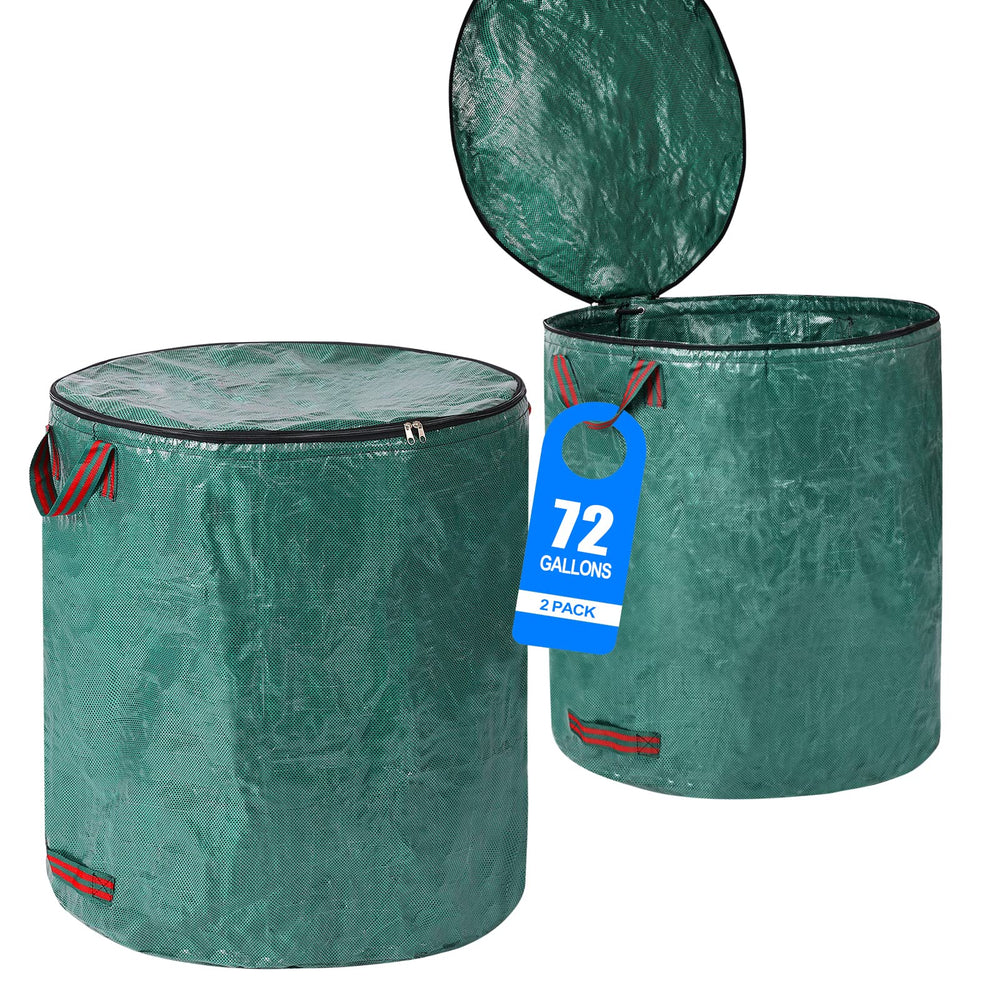 Pilntons front view with lid showing secure zip closure and large capacity
