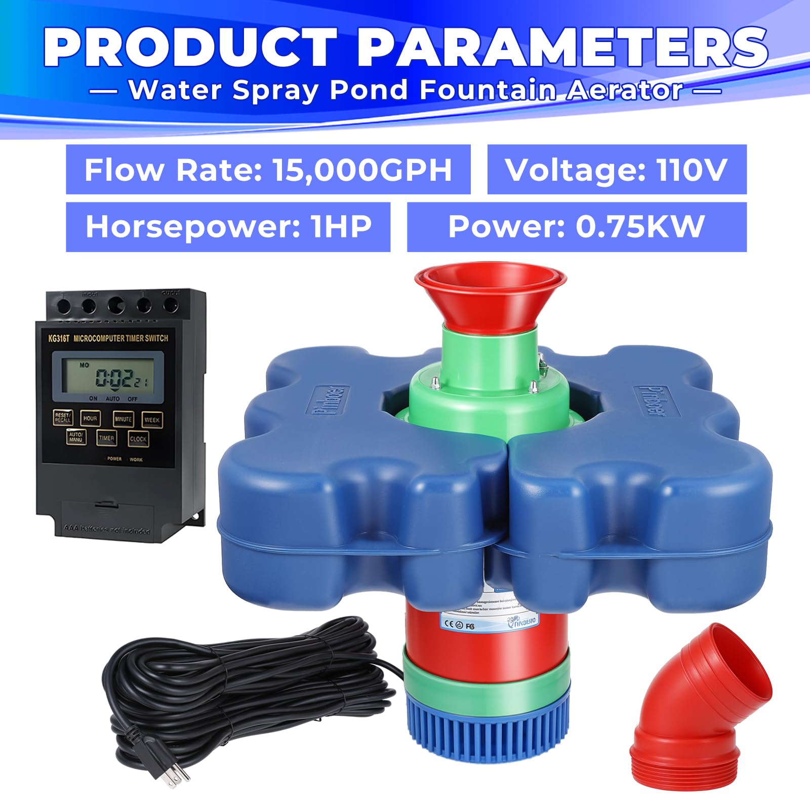 Pinboer floating platform beside a ruler showing pump size and scale