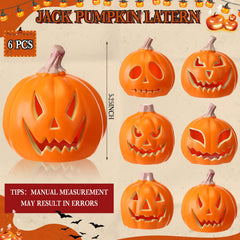 pinkunn close-up of pumpkin face detail highlighting textured PP plastic and festive cutouts