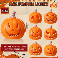 Pinkunn close-up of jack-o'-lantern face detail highlighting durable plastic texture and soft glow