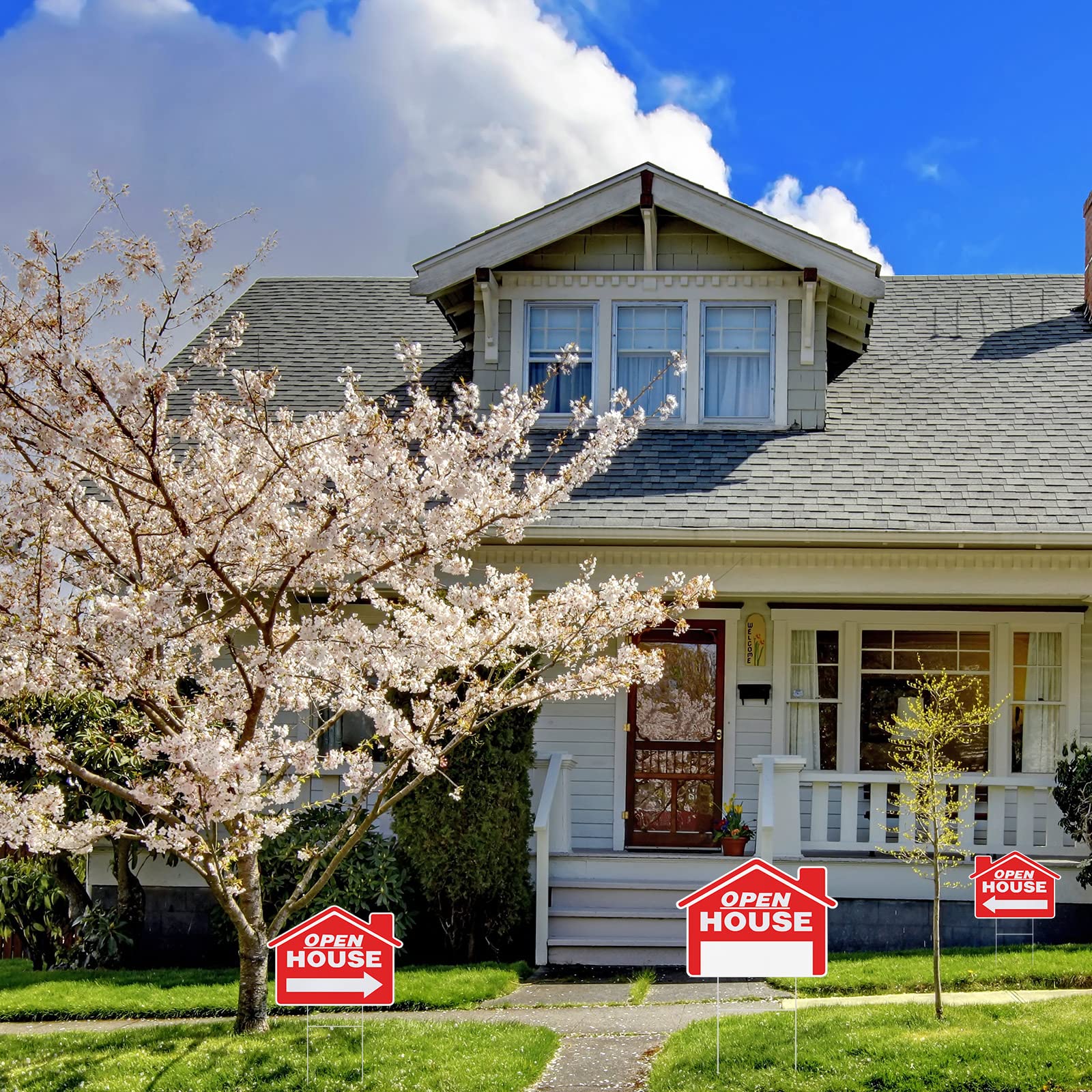 Pinkunn sign placed near open house entrance directing potential buyers efficiently