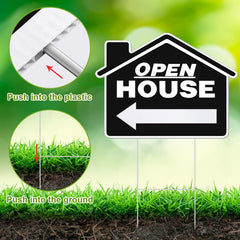 Pinkunn sign installed in lawn demonstrating stable outdoor display