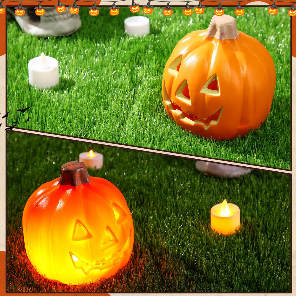 pinkunn pumpkin beside coffee mug showing 5.25-inch size for scale and versatile placement