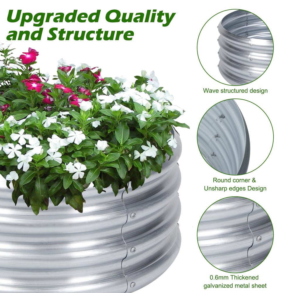 PINPON assembled planters in garden demonstrating compact planting benefit