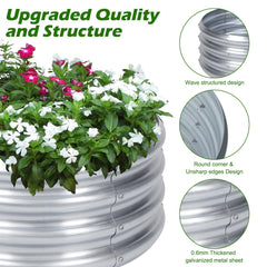 PINPON assembled planters in garden demonstrating compact planting benefit
