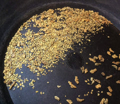 Pioneer Paydirt close-up of gravel and gold flecks, clear mineral detail boosts detection