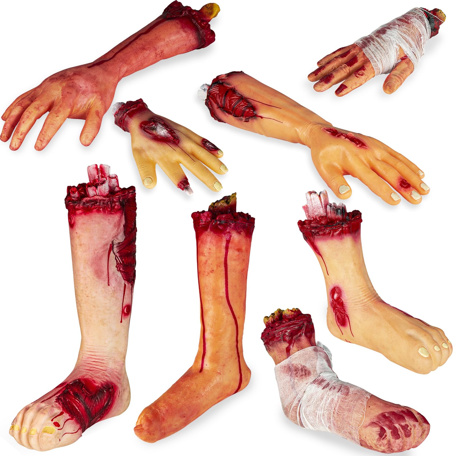 Pipilily front packaging showing all eight realistic limbs for quick setup