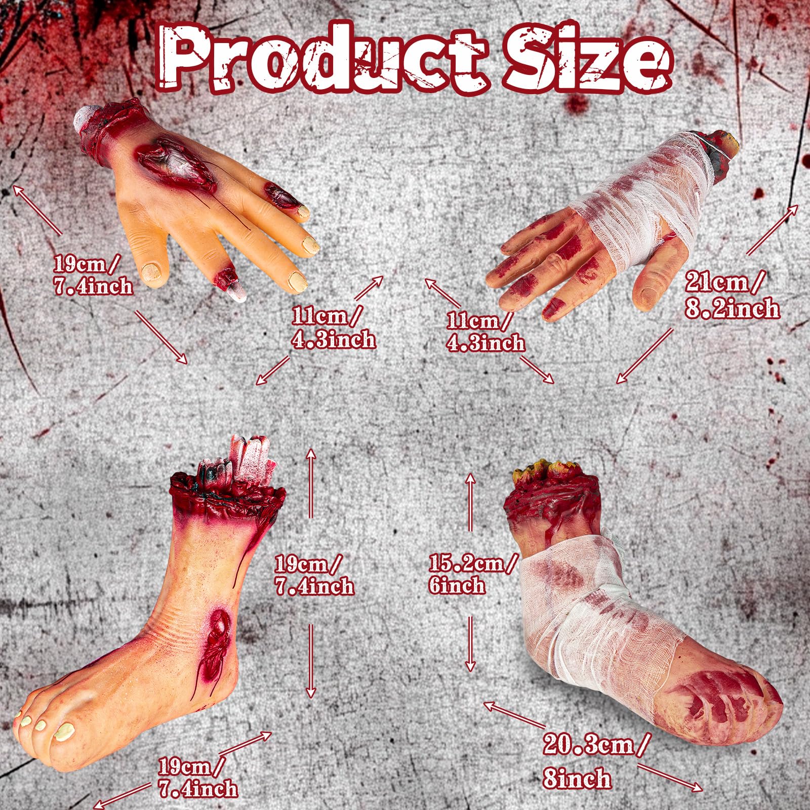 Pipilily haunted house scene with scattered limbs to heighten scares