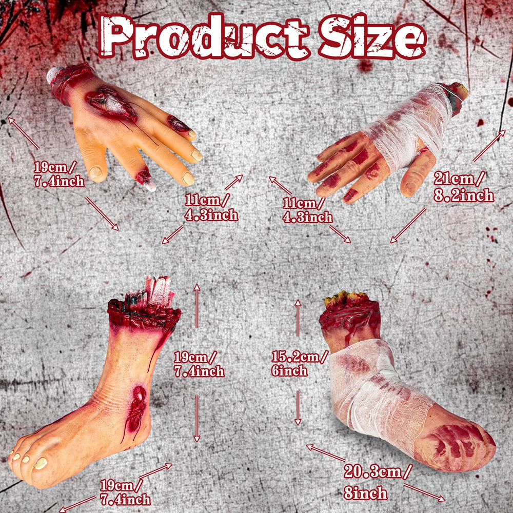 Pipilily haunted house scene with scattered limbs to heighten scares