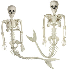 Pipilily mermaid skeleton front view showing full-body pose and spooky impact
