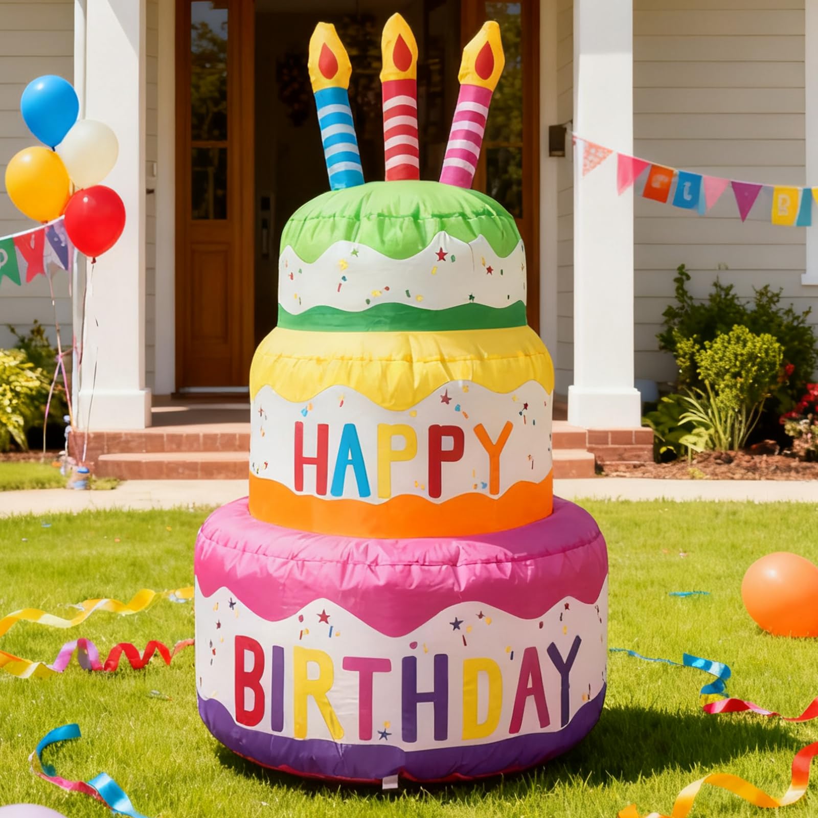 PIPIMOUSE at backyard birthday with guests, enhancing celebratory atmosphere