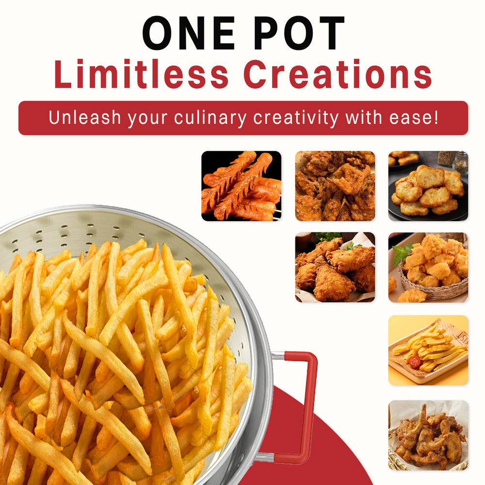 Pipopa pot held by hands showing 10QT capacity and portable size for group meals