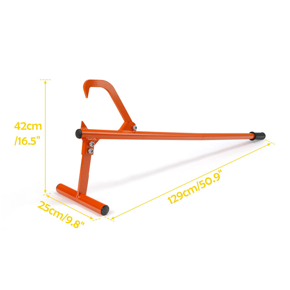 PIRIPARA Timberjack removable stand attached showing stable cutting support