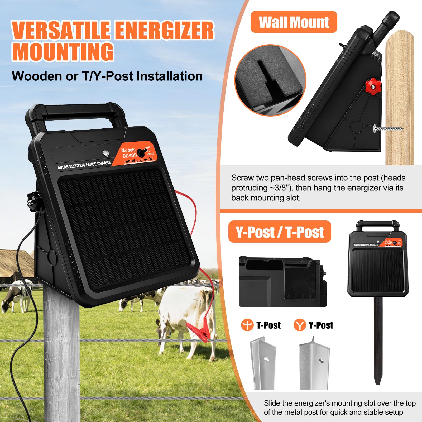 Pirjeco next to a hand for scale demonstrating compact, ultra-portable energizer convenience