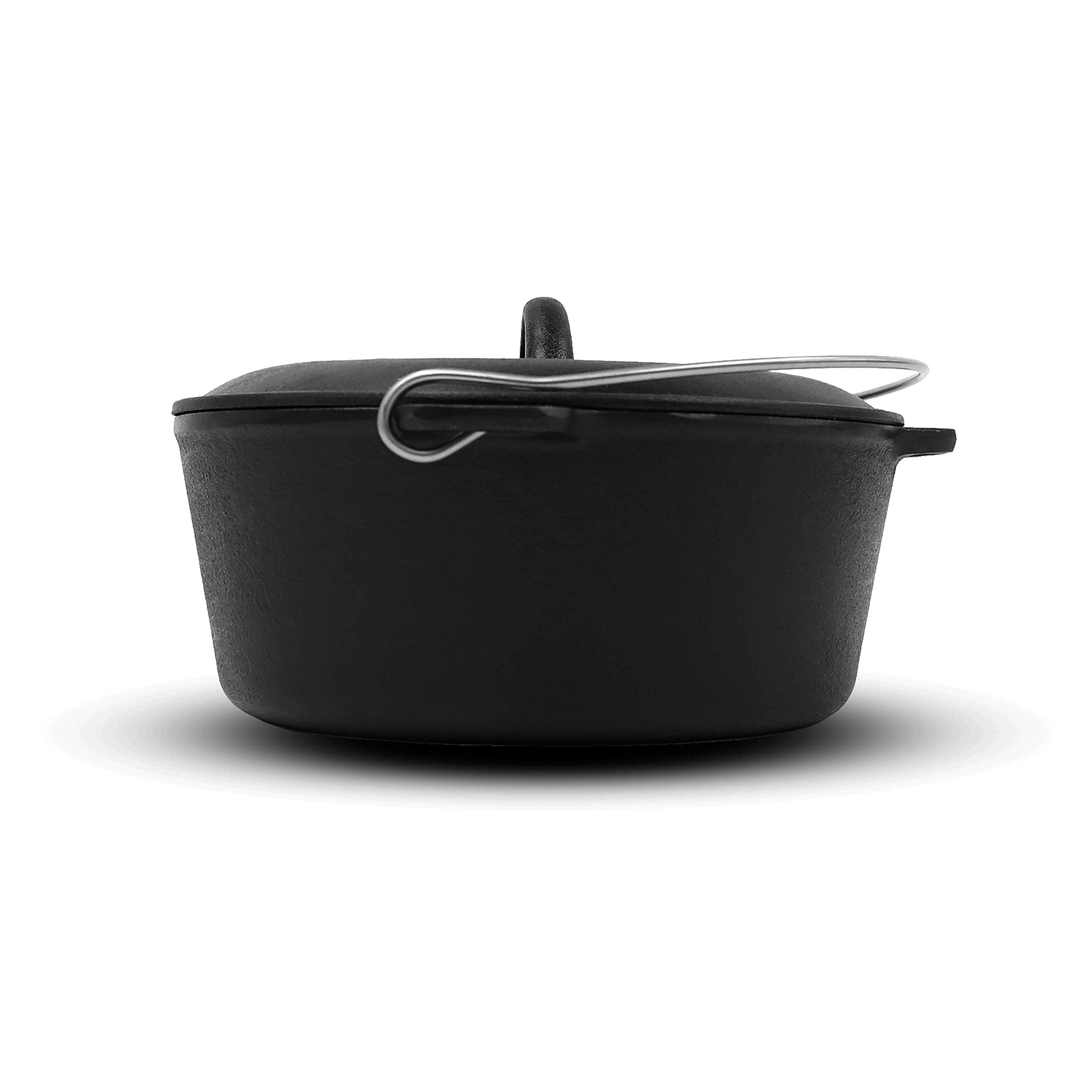 Pit Boss 10-inch long-handled skillet in use for easy flipping and serving