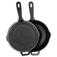 Pit Boss 12-inch deep skillet with lid demonstrating heat retention benefit