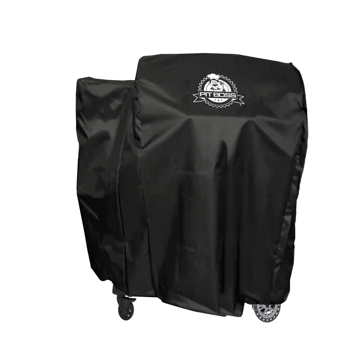 Pit Boss 1600 cover front view showing weatherproof protection