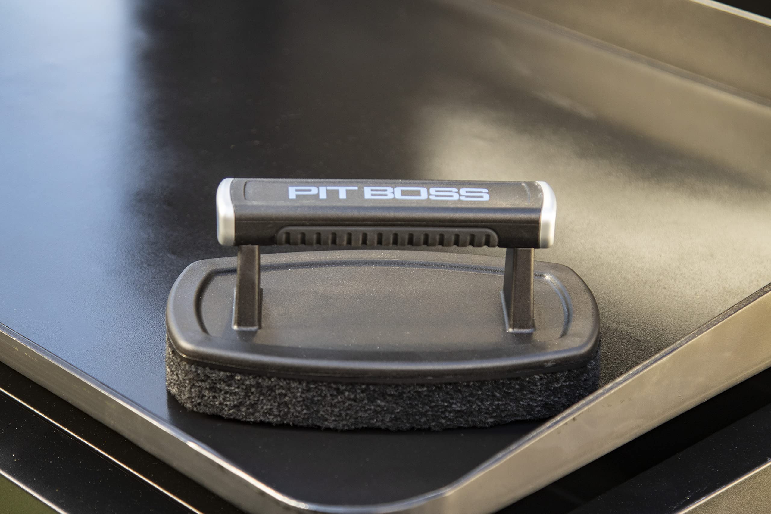 Pit Boss bottle opener feature on tool end for convenient beverage access