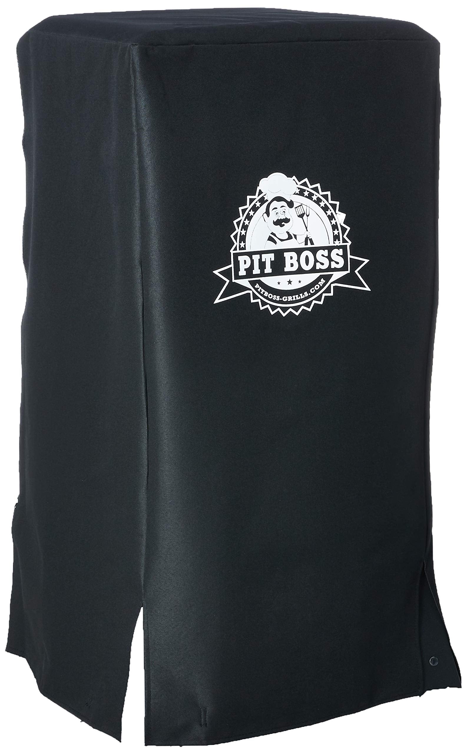 Pit Boss cover front view showing full-length fit and secure protection