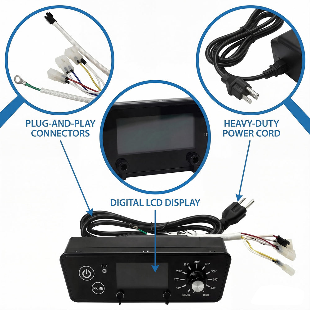 Generic Pit Boss dual probe ports visible for monitoring two meats simultaneously