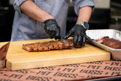 PIT BOSS stainless-steel blade close-up highlighting sharp edge for precise slicing