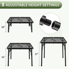 Pitare triangle frame underside showing reinforced support for stable cooking benefit