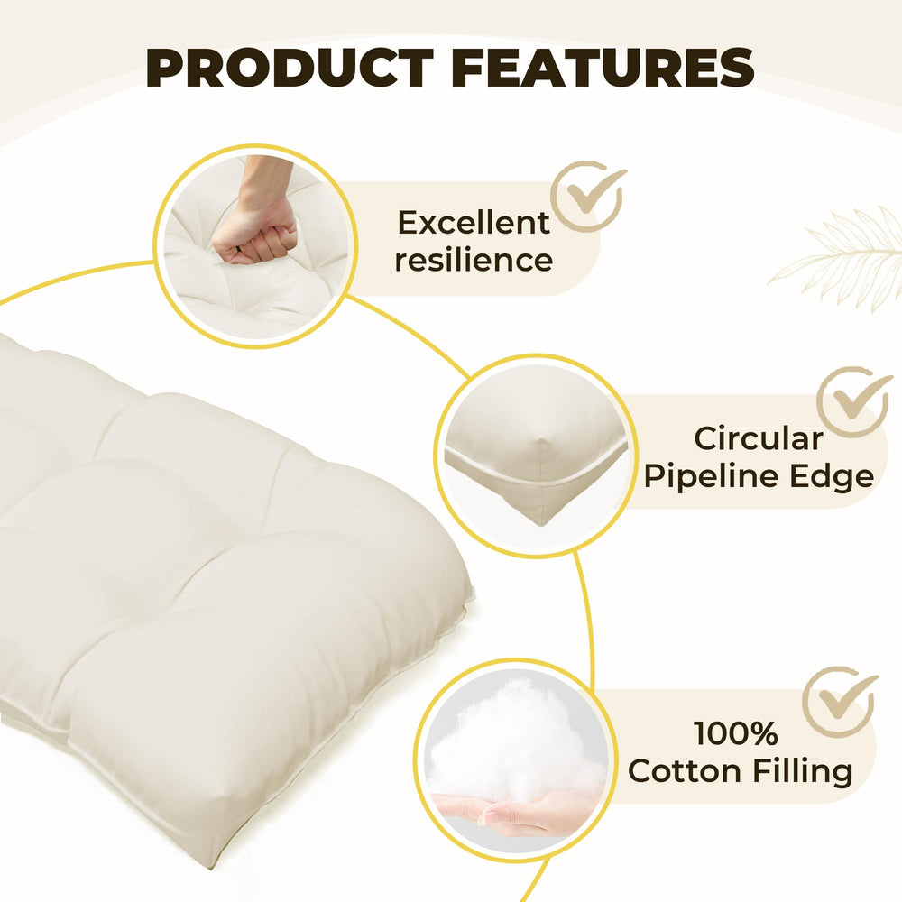 PITCTCHIC U-shape seat cushion edge stitching detail, shows quality finish