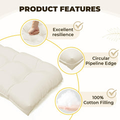 PITCTCHIC U-shape seat cushion edge stitching detail, shows quality finish