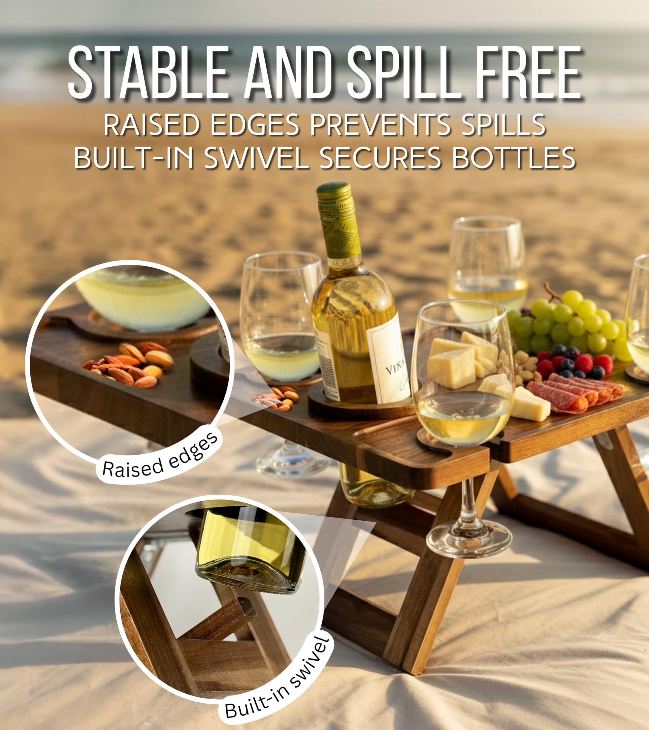 Piticco lifestyle shot by the pool showing easy outdoor entertaining benefit